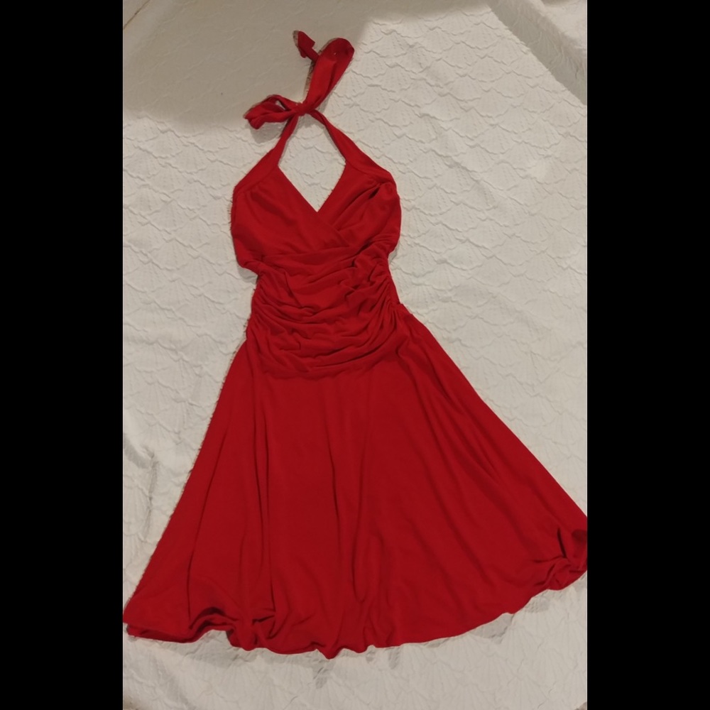 Red formal dress